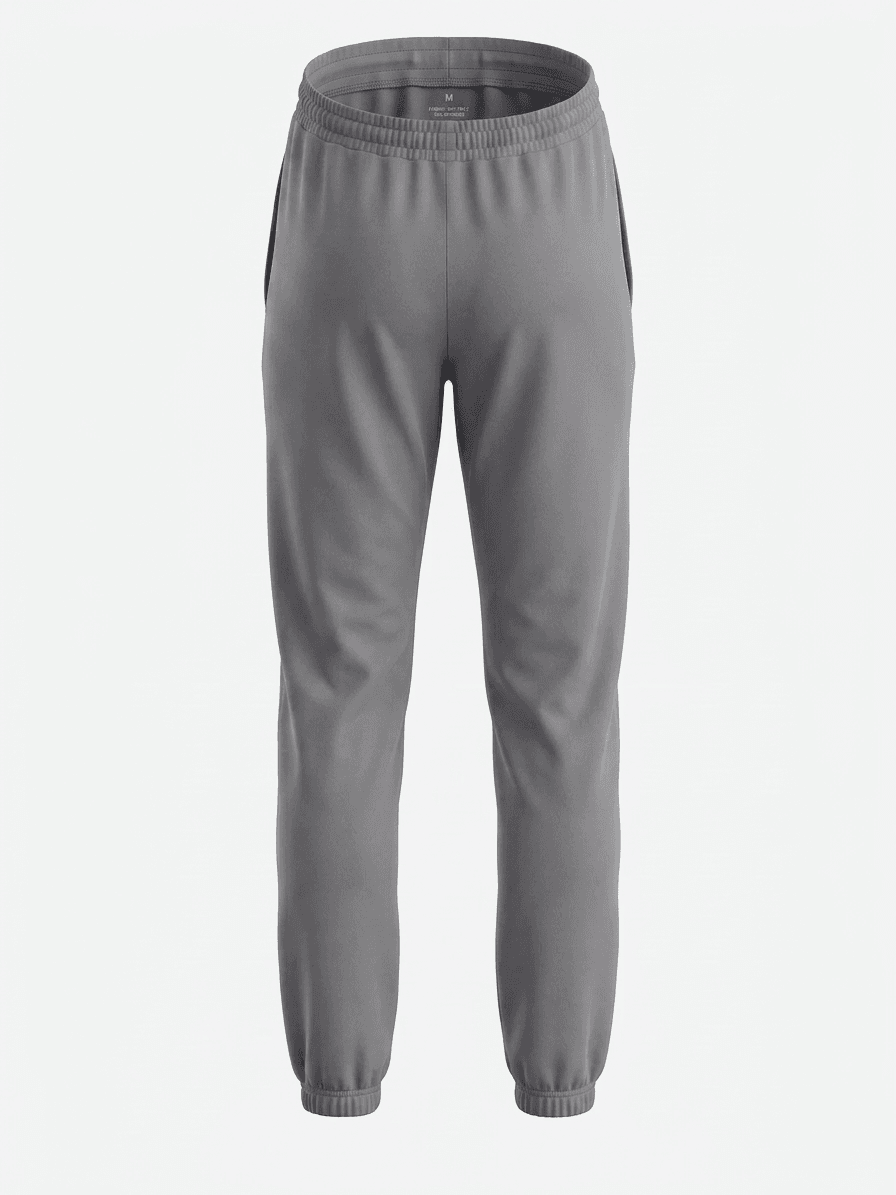 UNIPRO WOMEN-CLOSED HEM SWEAT PANTS-MELANGE LIGHT GREY