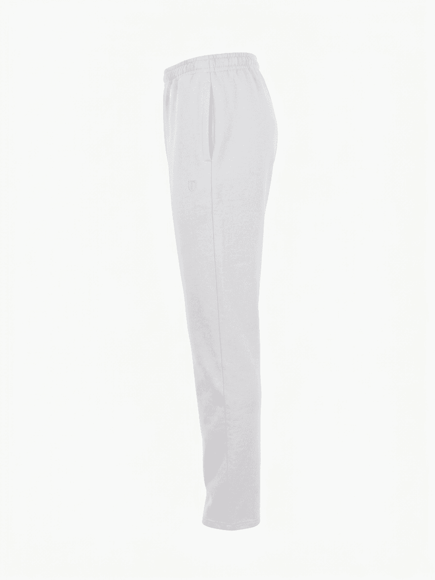 UNIPRO WOMEN-OPEN HEM SWEAT PANTS-WHITE
