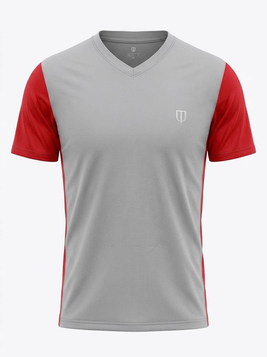UNIPRO MEN-HD V-NECK SS TSHIRTS-BLACK