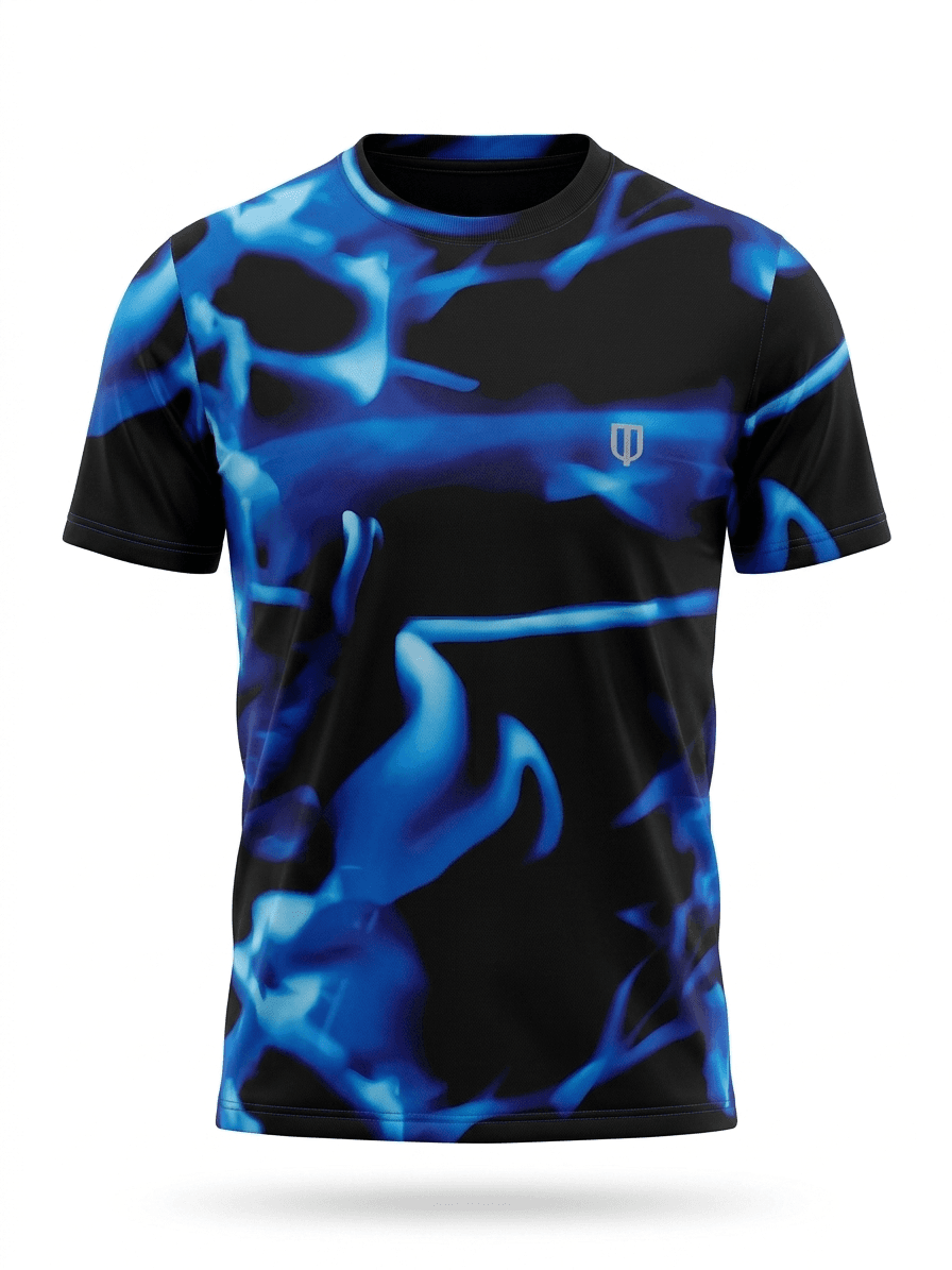 UNIPRO UNISEX-HEAVEN PERFORMANCE SS TSHIRTS-MULTI BLUE