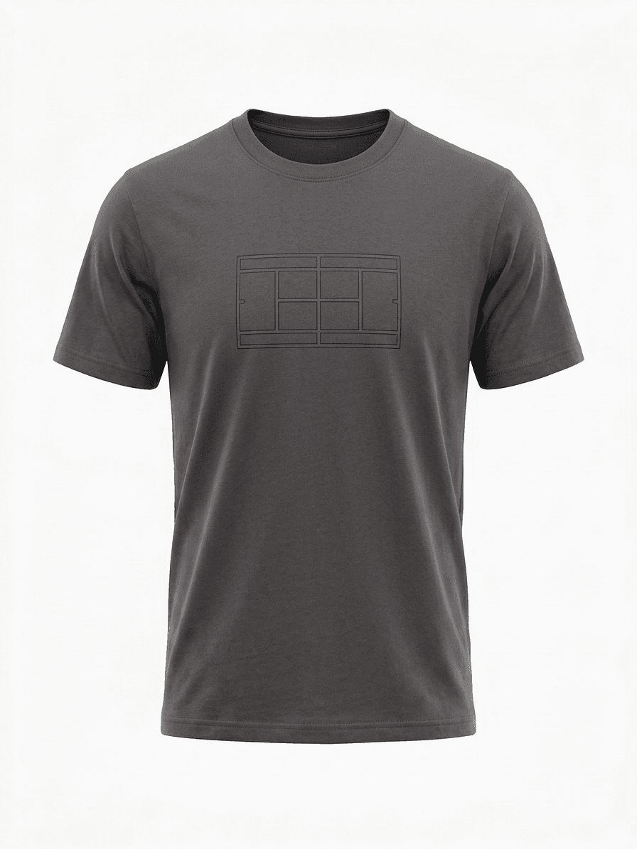 UNIPRO UNISEX-COURT SS TSHIRTS-ANTHRACITE