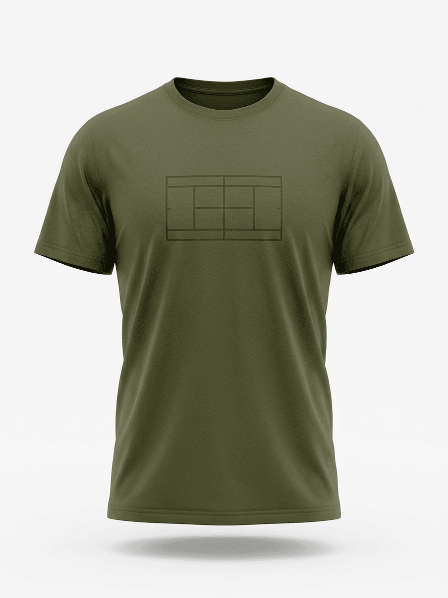 UNIPRO UNISEX-COURT SS TSHIRTS-DARK GREEN