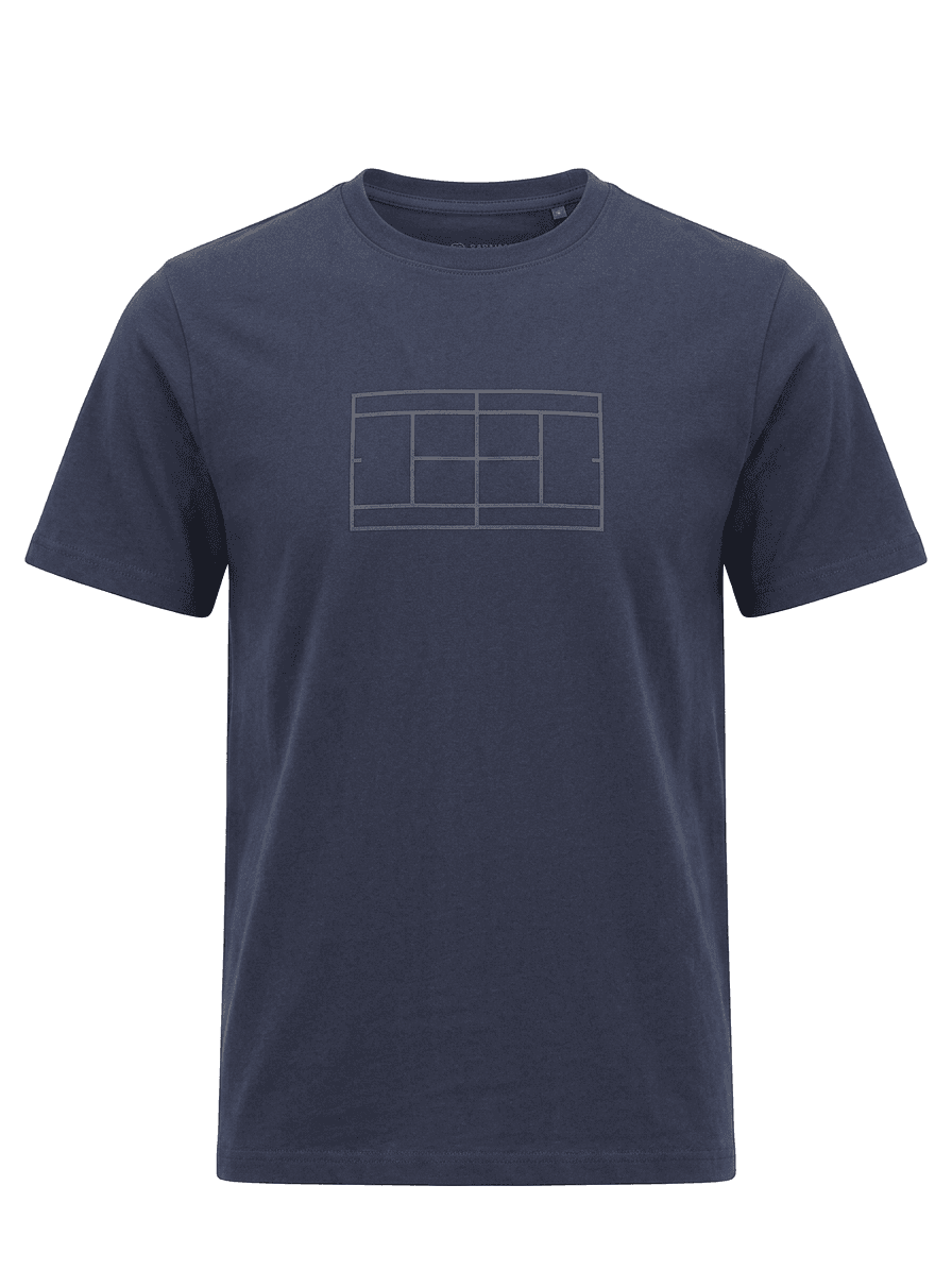 UNIPRO UNISEX-COURT SS TSHIRTS-NAVY