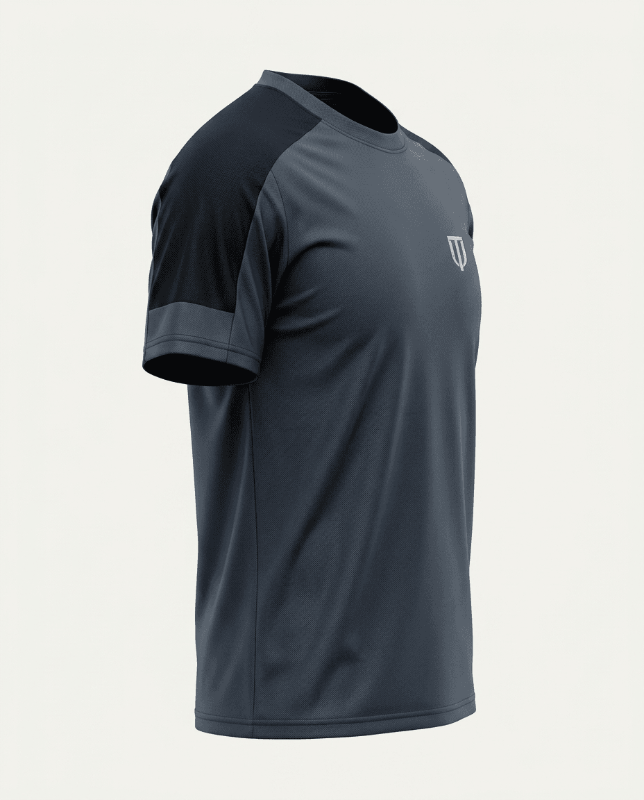 UNIPRO MEN-ORANGE POWER KAPPA SS TSHIRTS-ANTHRACITE