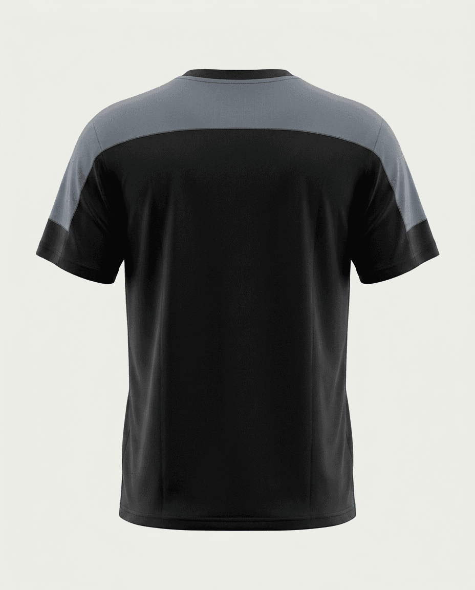 UNIPRO MEN-ORANGE POWER KAPPA SS TSHIRTS-BLACK