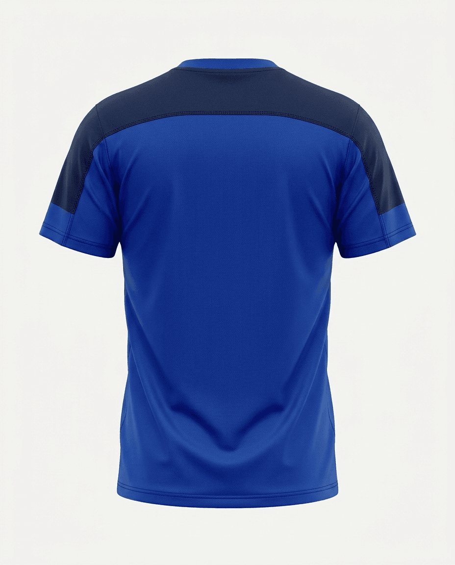 UNIPRO MEN-ORANGE POWER KAPPA SS TSHIRTS-BLUE