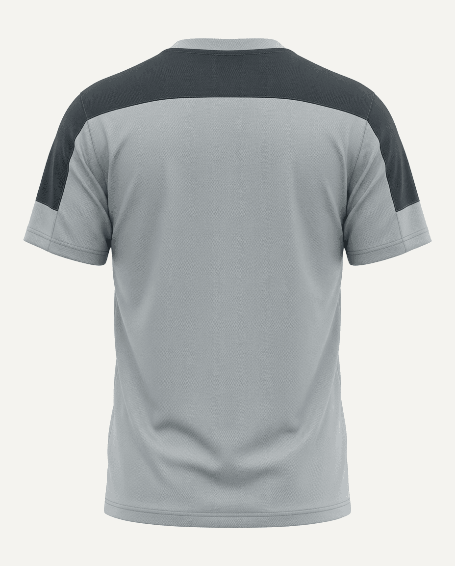 UNIPRO MEN-ORANGE POWER KAPPA SS TSHIRTS-GREY
