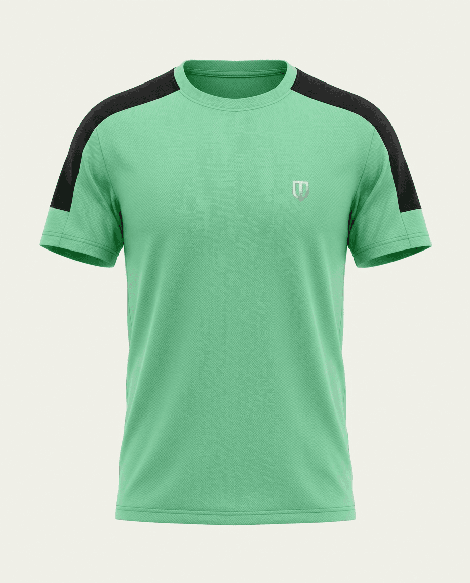 UNIPRO MEN-ORANGE POWER KAPPA SS TSHIRTS-LIGHT GREEN