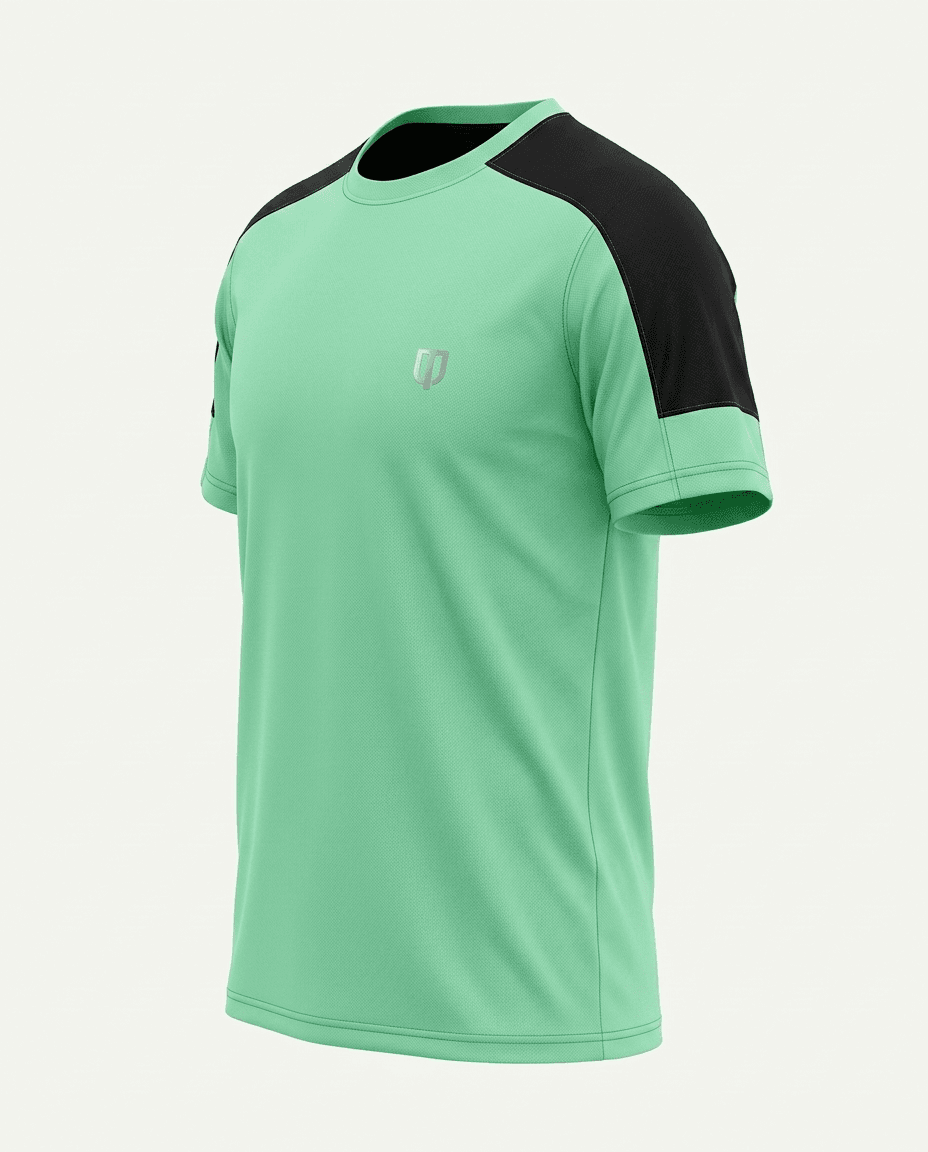 UNIPRO MEN-ORANGE POWER KAPPA SS TSHIRTS-LIGHT GREEN