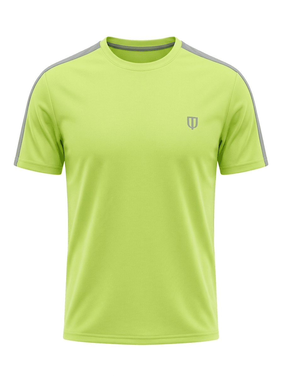 UNIPRO MEN-ORANGE POWER KAPPA SS TSHIRTS-LIME
