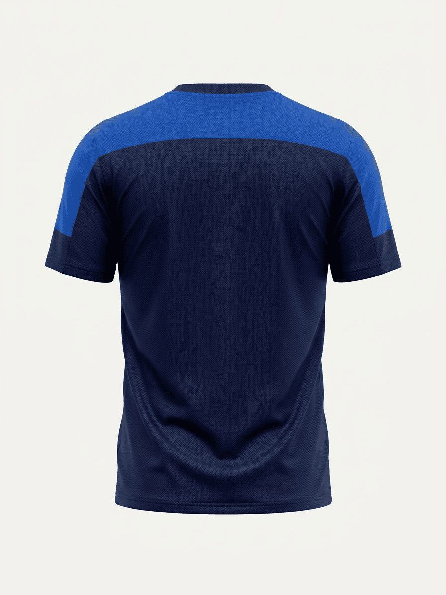 UNIPRO MEN-ORANGE POWER KAPPA SS TSHIRTS-NAVY