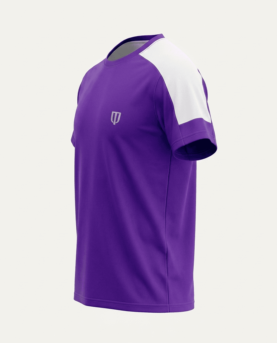 UNIPRO MEN-ORANGE POWER KAPPA SS TSHIRTS-PURPLE