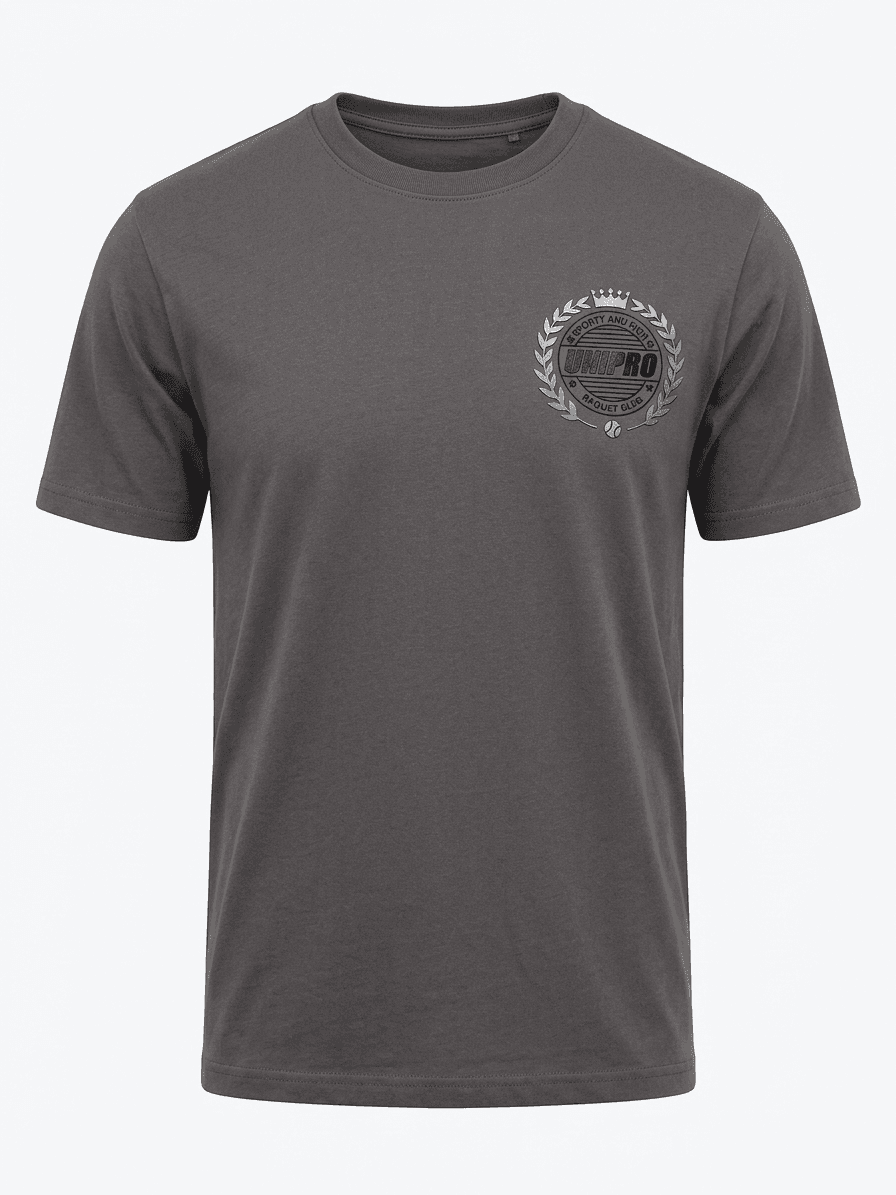 UNIPRO UNISEX-CROWN/PACKET CLUB SS TSHIRTS-ANTHRACITE