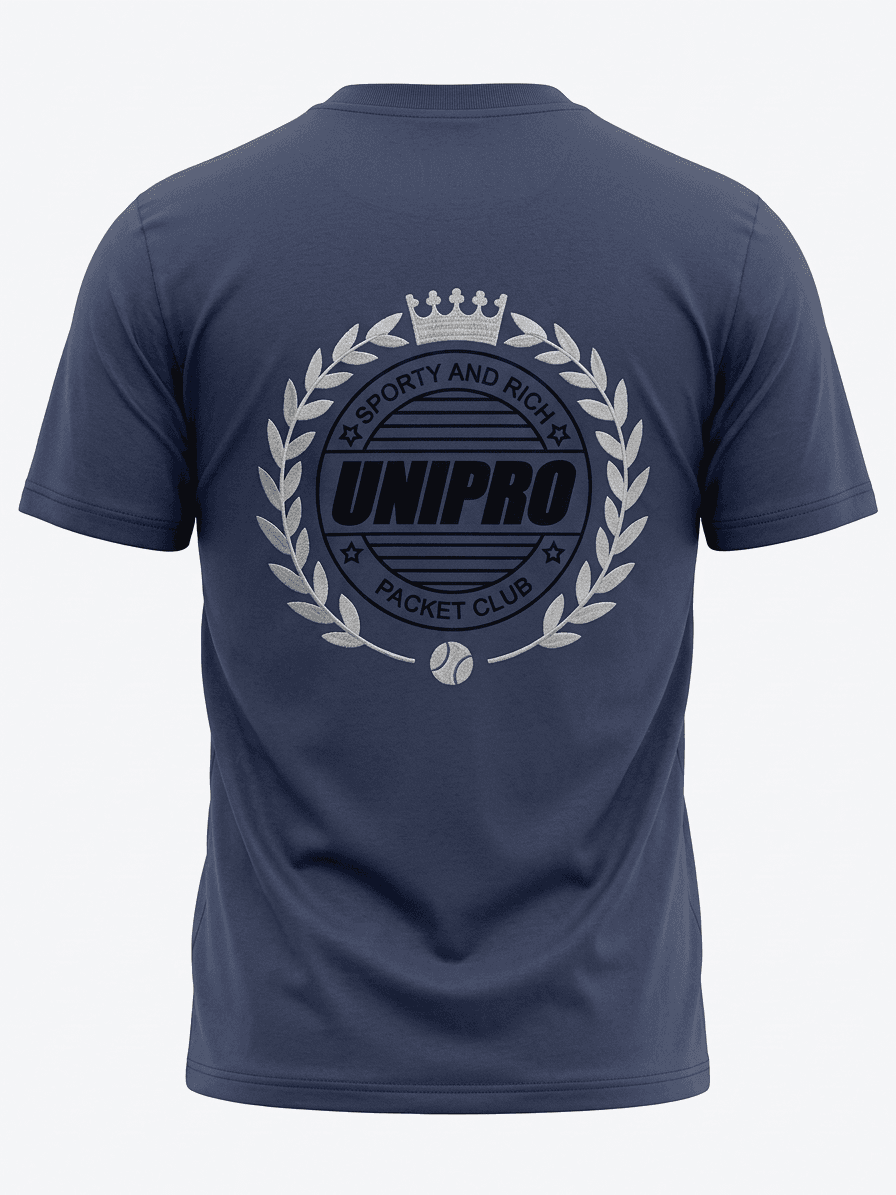 UNIPRO UNISEX-CROWN/PACKET CLUB SS TSHIRTS-NAVY