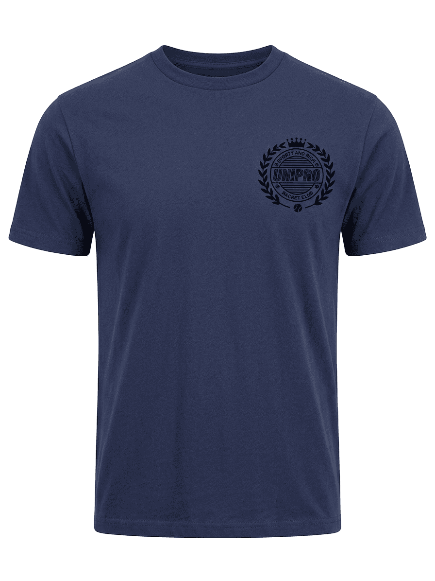 UNIPRO UNISEX-CROWN/PACKET CLUB SS TSHIRTS-NAVY