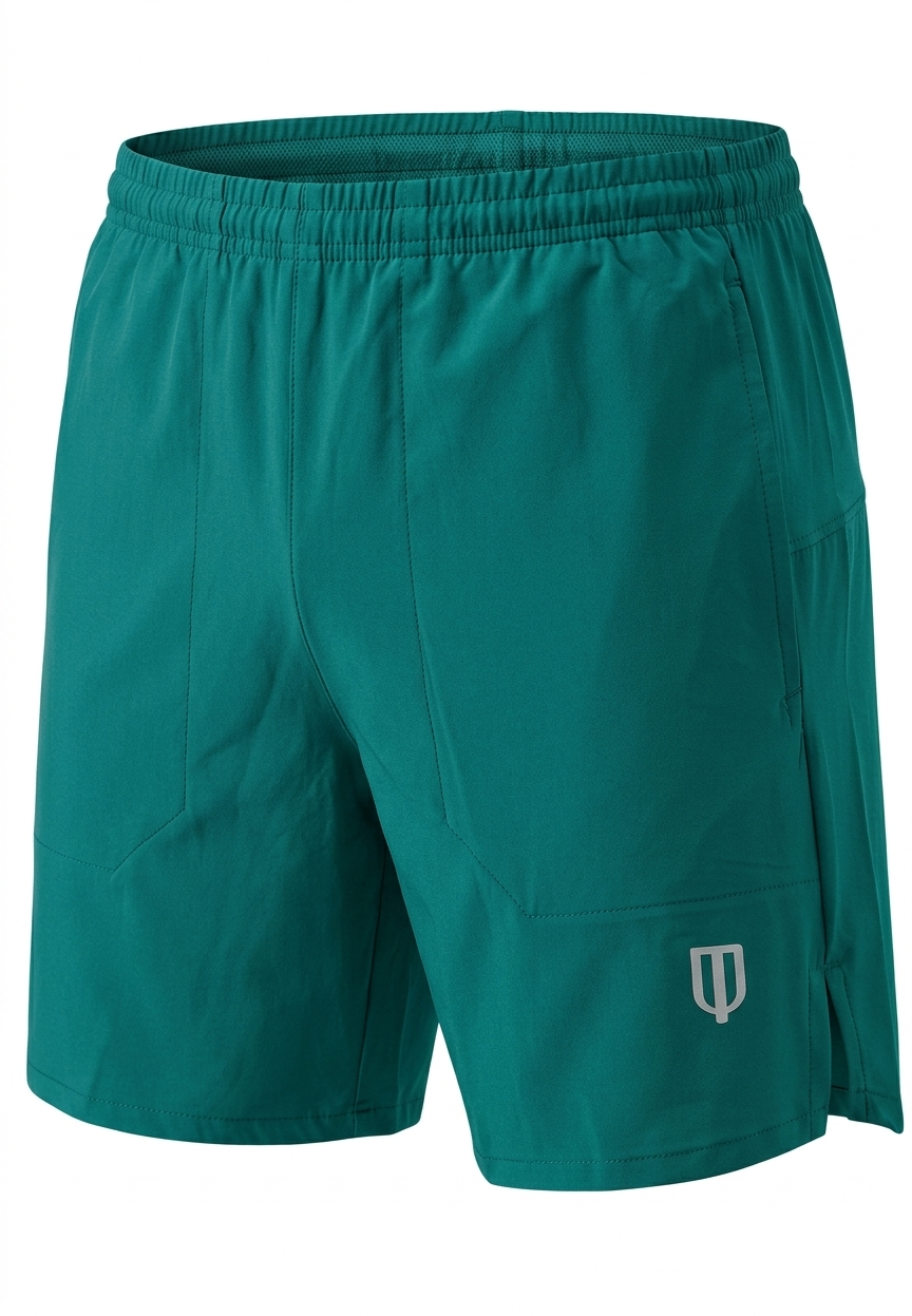 UNIPRO MEN-LOVE RUN WOVEN SHORTS — DUCK GREEN