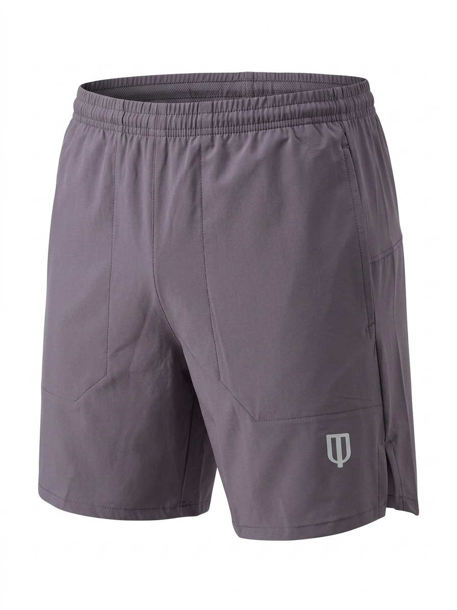 UNIPRO MEN-LOVE RUN WOVEN SHORTS — EGGPLANT