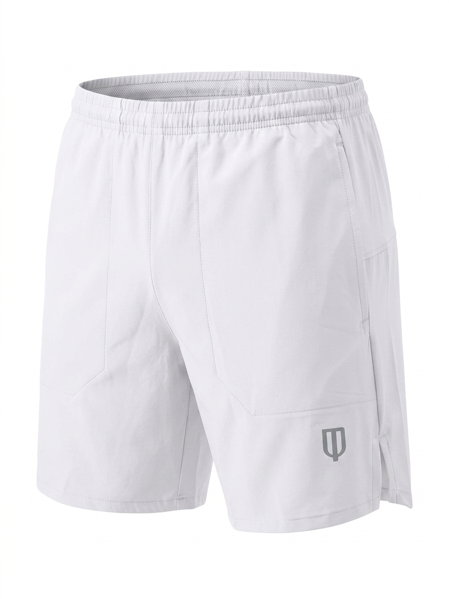 UNIPRO MEN-LOVE RUN WOVEN SHORTS — WHITE
