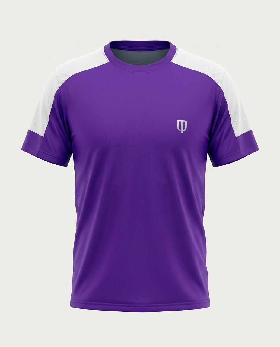 UNIPRO MEN-ORANGE POWER KAPPA SS TSHIRTS — PURPLE
