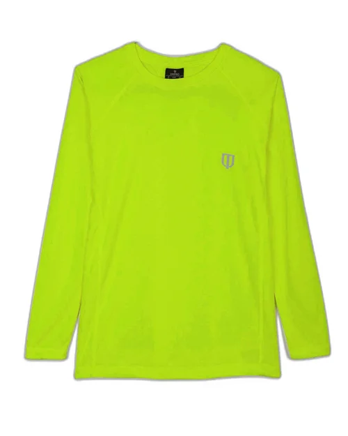SIDE PANEL KAPPA LS TSHIRTS-FLO GREEN