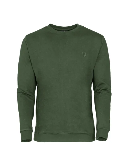 SMALL LOGO CREW NECK SWEATERS-DARK GREEN