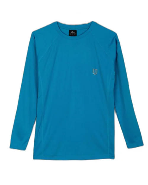 SIDE PANEL KAPPA LS TSHIRTS-LIGHT BLUE