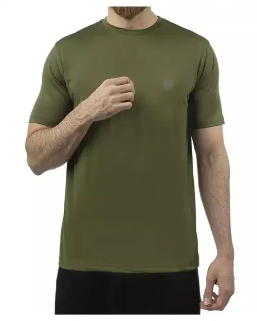 UNIPRO MEN-ADI SS TSHIRTS-DARK GREEN