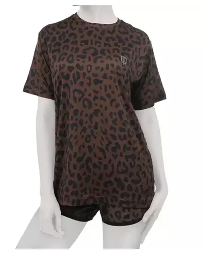 UNIPRO WOMEN-ADI PANTHER SS TSHIRTS-BROWN