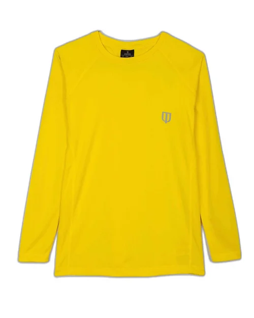 SIDE PANEL KAPPA LS TSHIRTS-YELLOW