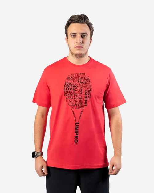 TENNIS RCKT WORDING RED