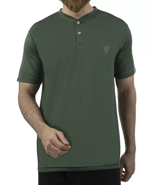 UNIPRO MEN-NX KAPPA SS TSHIRTS-DARK GREEN