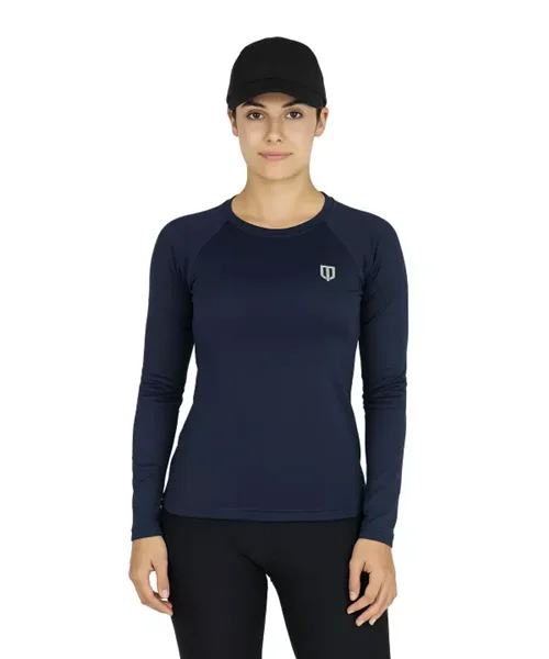 UNIPRO WOMEN-REGLAN KAPPA LS TSHIRTS-NAVY