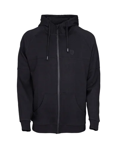 ARDI HOODED W. ZIPPER SWEATERS-BLACK