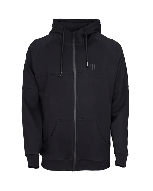 ARDI HOODED W. ZIPPER SWEATERS-BLACK