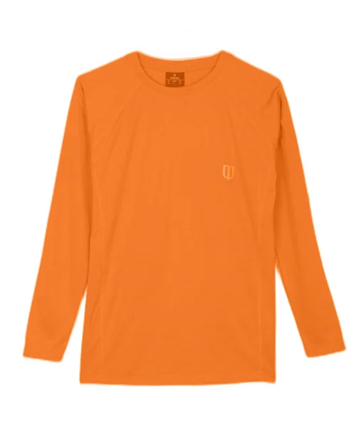 SIDE PANEL KAPPA LS TSHIRTS-FLO ORANGE