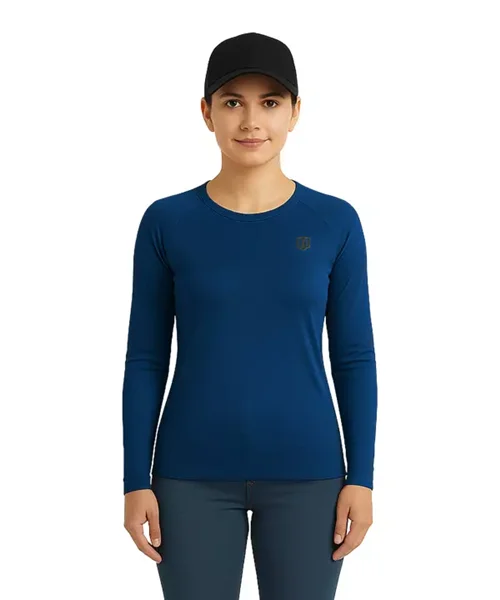 UNIPRO WOMEN-REGLAN KAPPA LS TSHIRTS-OIL BLUE