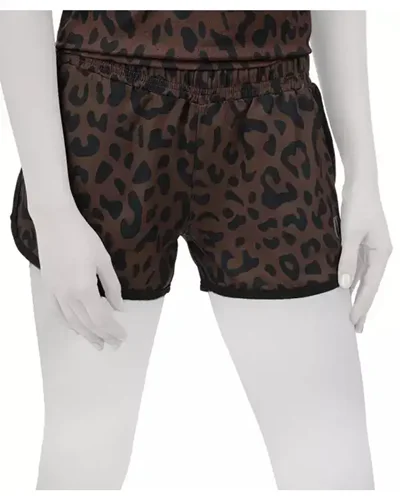 UNIPRO WOMEN-ADI PANTHER WOVEN SHORTS-BROWN