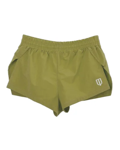 UNIPRO WOMEN-YASSI WOVEN SHORTS-LEAK GREEN