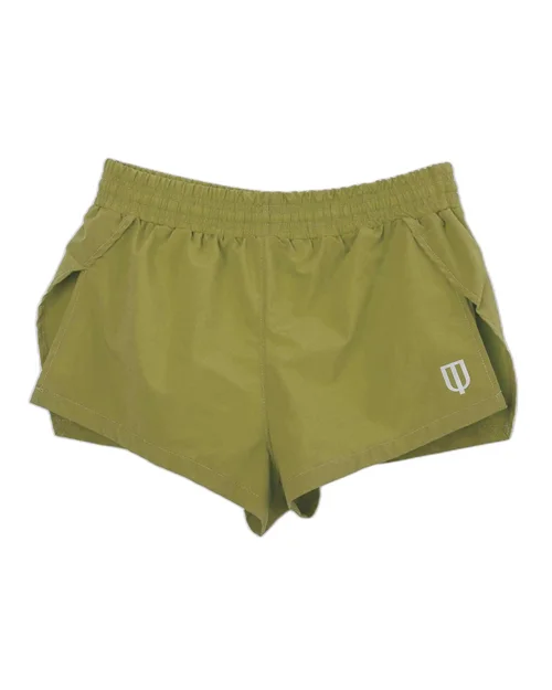 UNIPRO WOMEN-YASSI WOVEN SHORTS-LEAK GREEN