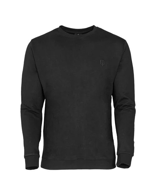 SMALL LOGO CREW NECK SWEATERS-BLACK
