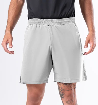 ELITE WOVEN SHORTS-LIGHT GREY