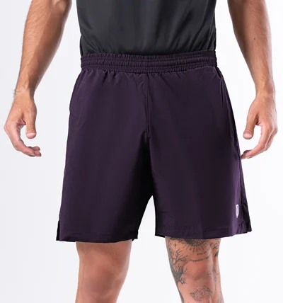 ELITE WOVEN SHORTS-EGGPLANT