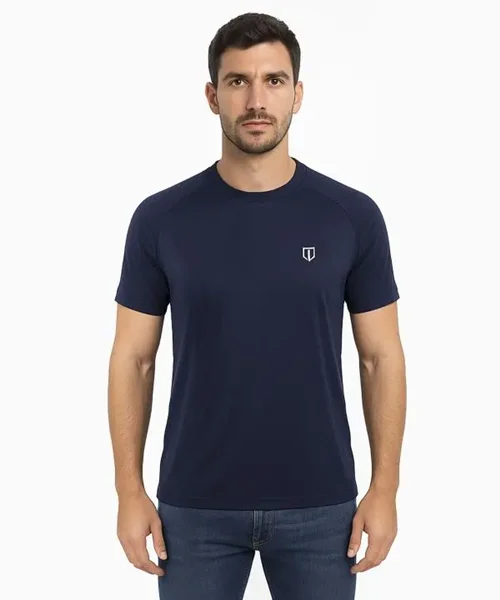 UNIPRO MEN-BACK PANEL KAPPA SS TSHIRTS-NAVY